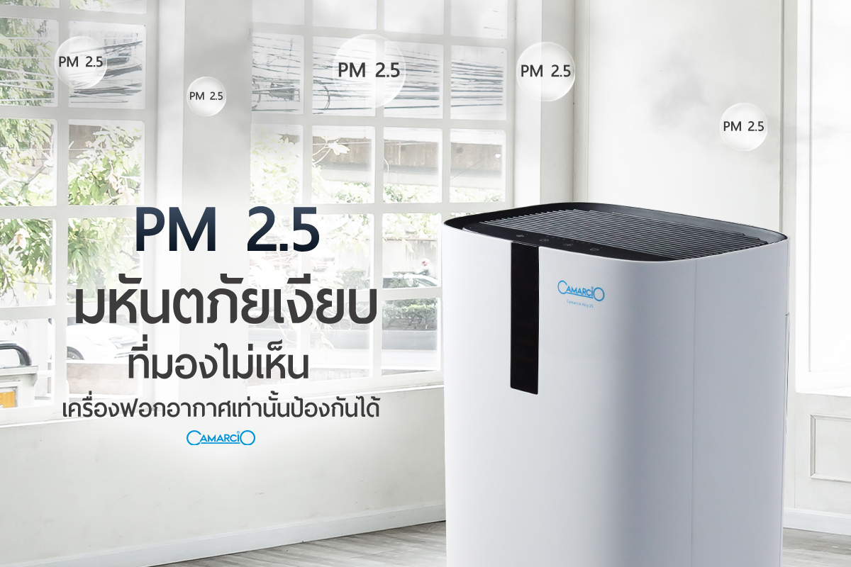 PM 2.5 มหันตภัยเงียบที่มองไม่เห็น เครื่องฟอกอากาศเท่านั้นป้องกันได้